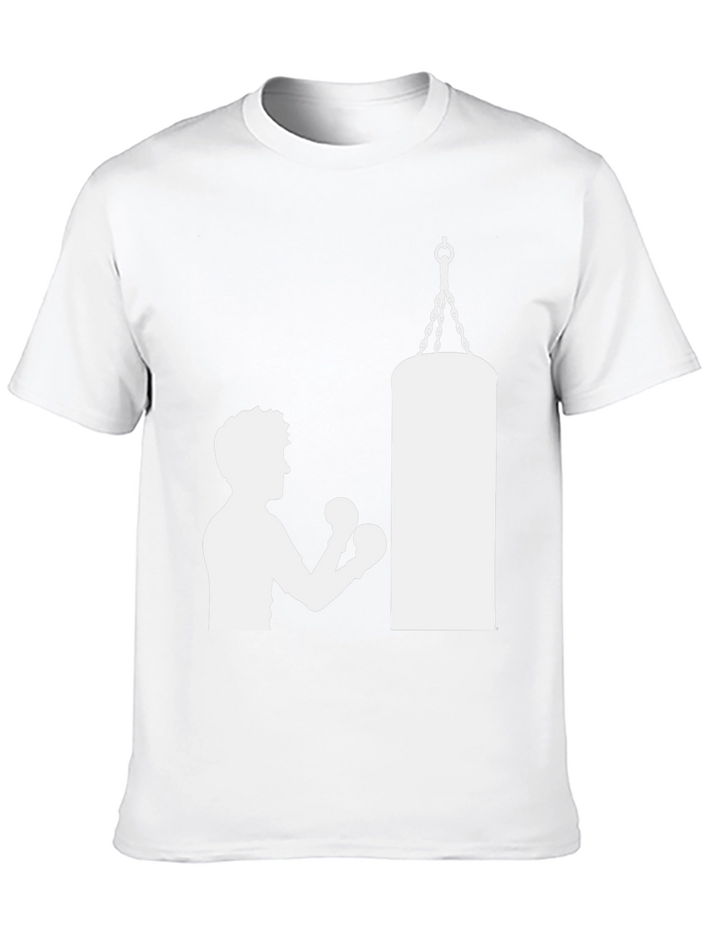 Boxing Silhouette T-Shirt - Punching Bag Graphic Tee