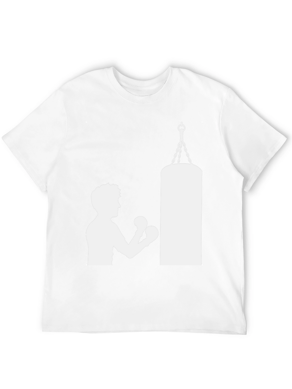 Boxing Silhouette T-Shirt - Punching Bag Graphic Tee