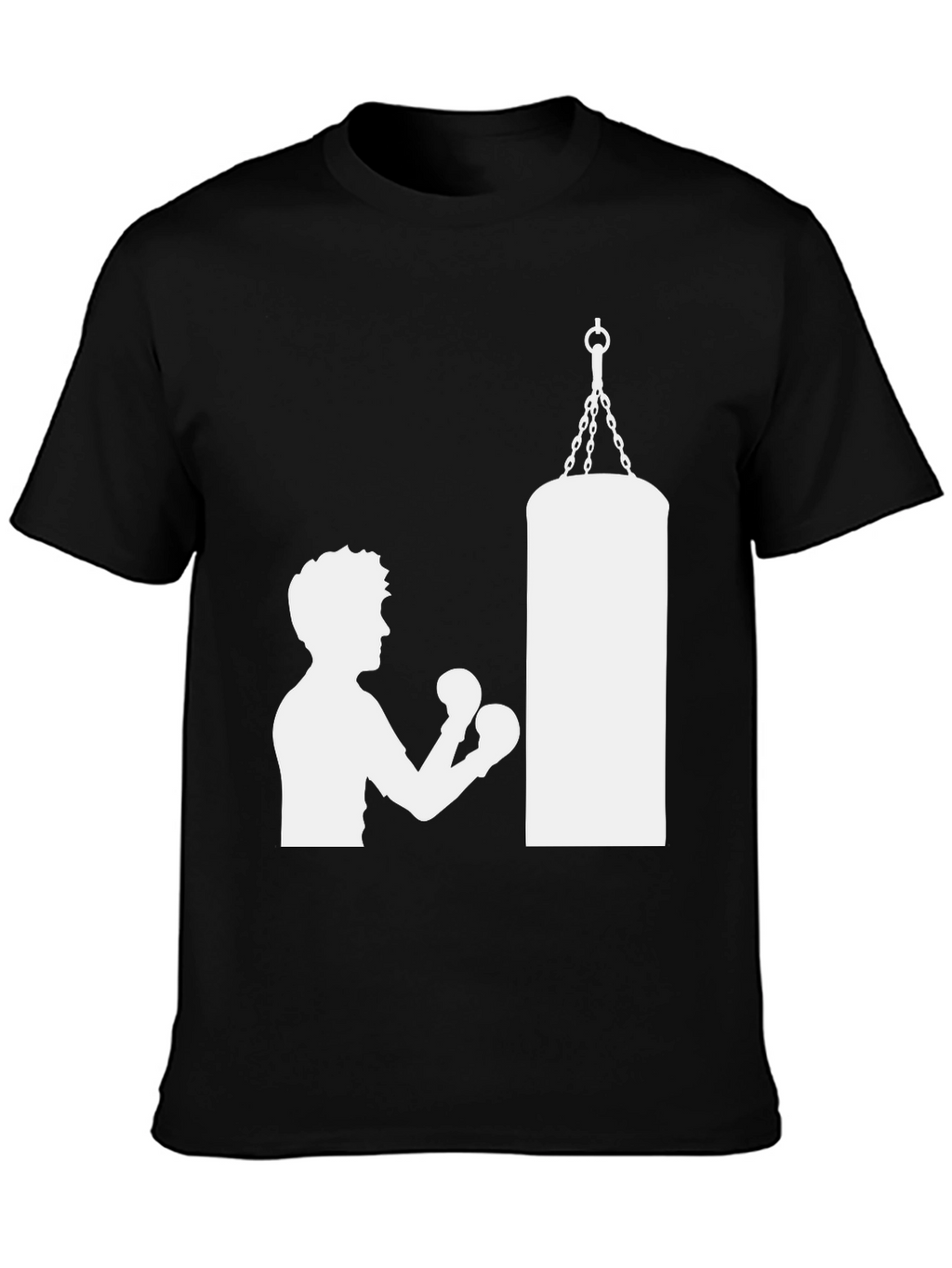Boxing Silhouette T-Shirt - Punching Bag Graphic Tee
