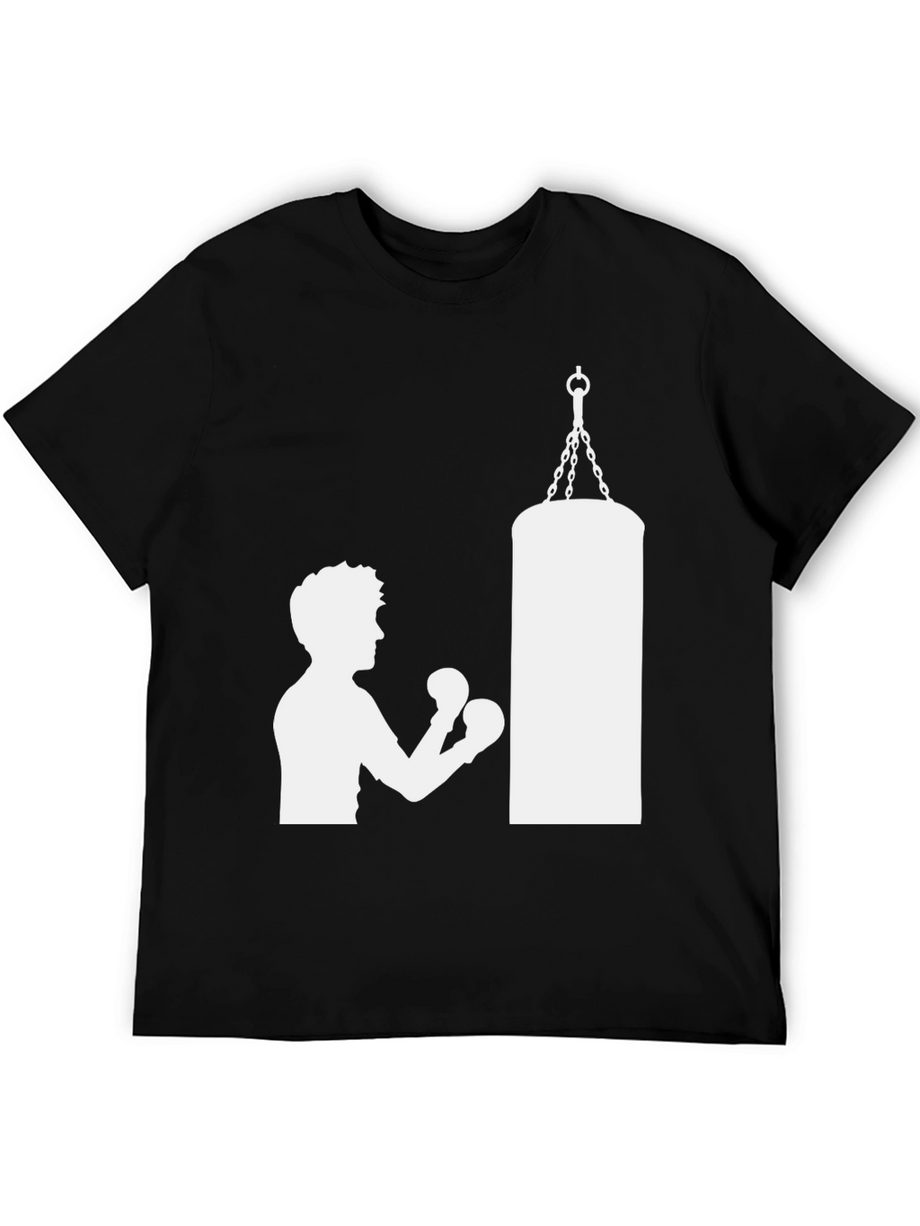 Boxing Silhouette T-Shirt - Punching Bag Graphic Tee
