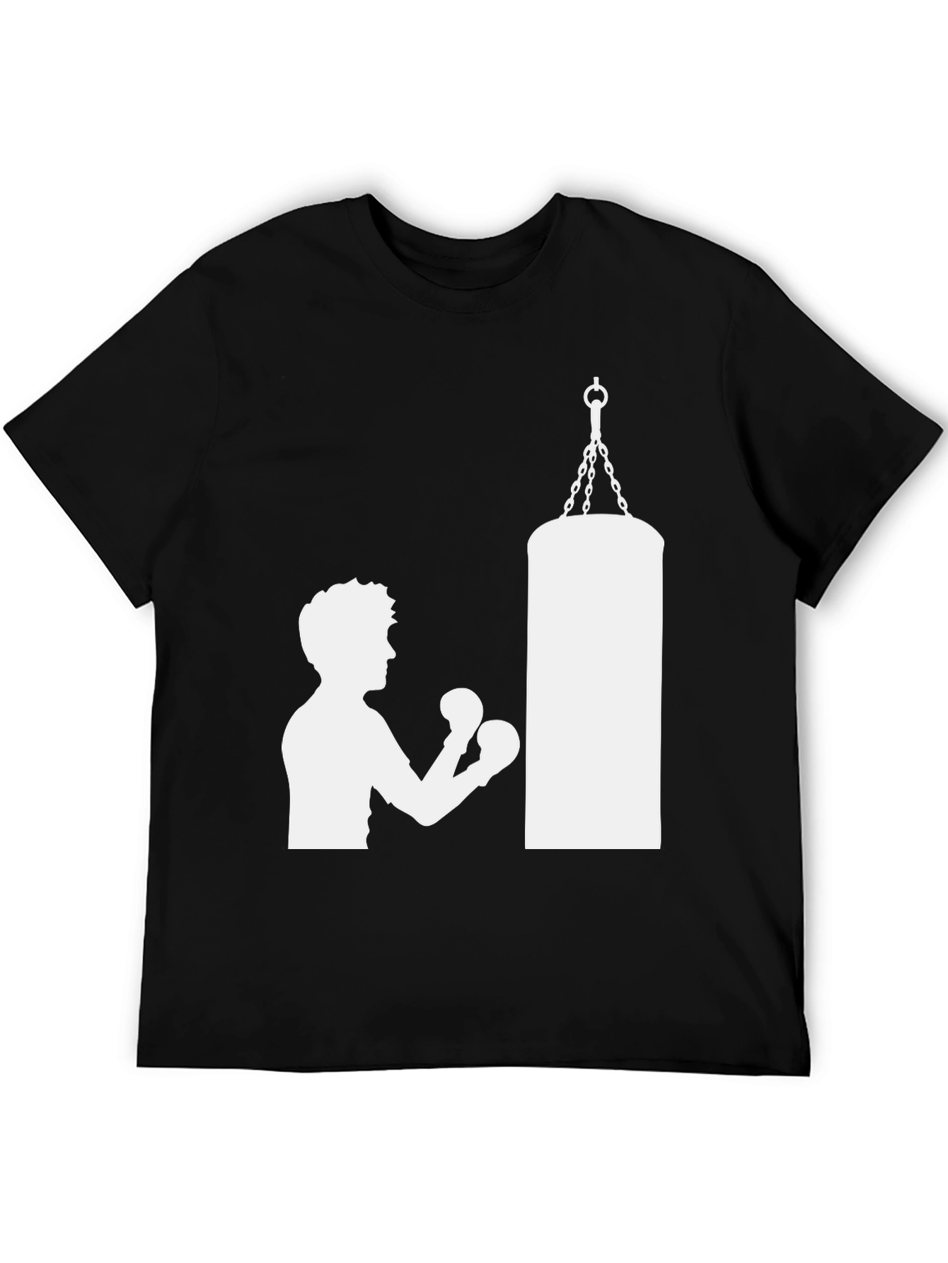 Boxing Silhouette T-Shirt - Punching Bag Graphic Tee