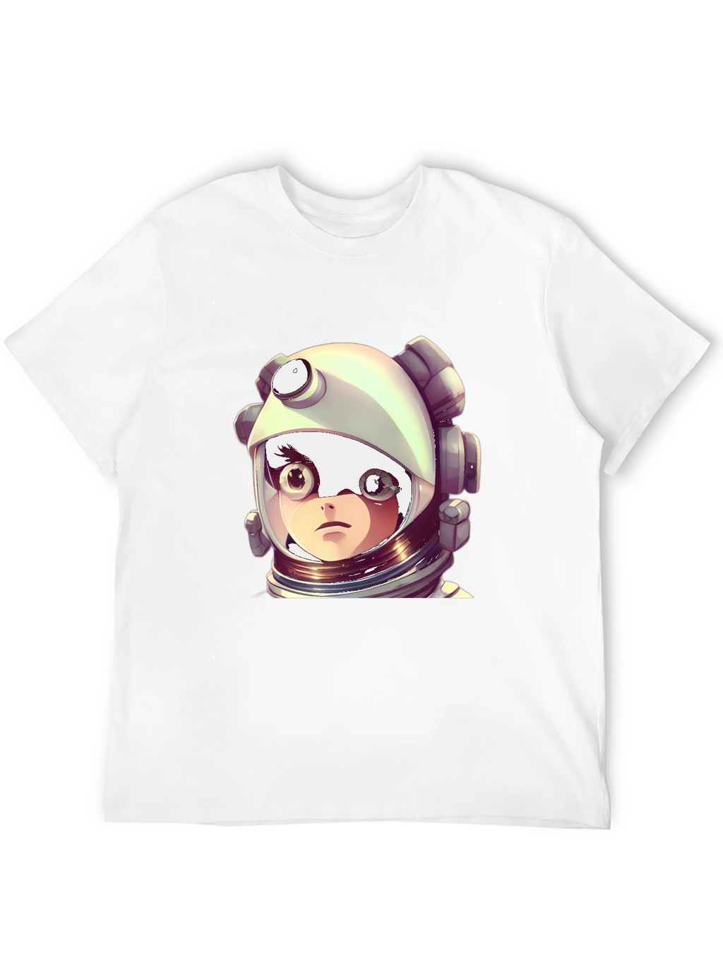 Astronaut Girl Graphic Black T-Shirt