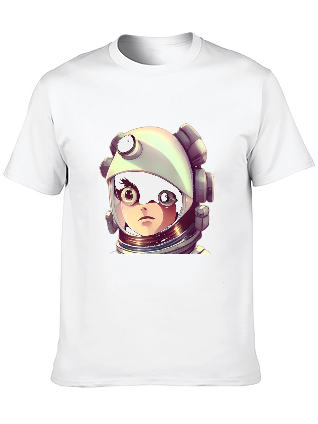 Astronaut Girl Graphic Black T-Shirt