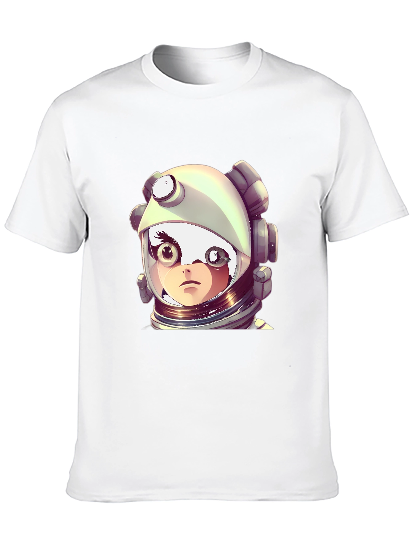 Astronaut Girl Graphic Black T-Shirt
