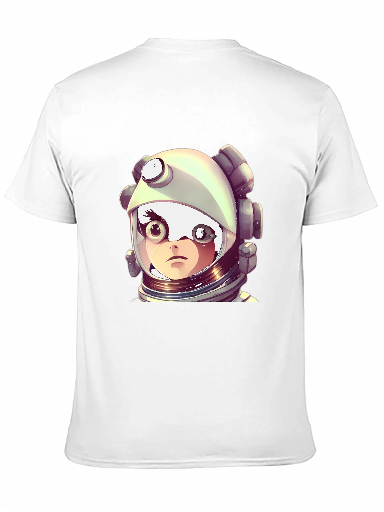 Astronaut Girl Graphic Black T-Shirt