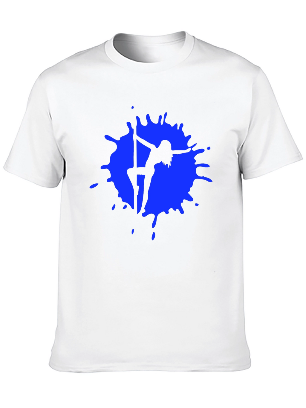 Pole Dancer Silhouette Graphic Black T-Shirt