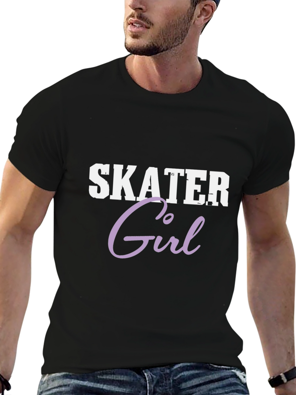 Skater Girl Graphic Tee - Soft Cotton Blend