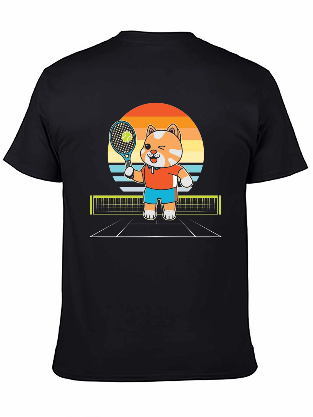 Tennis Cat T-Shirt - Serve Up Style!