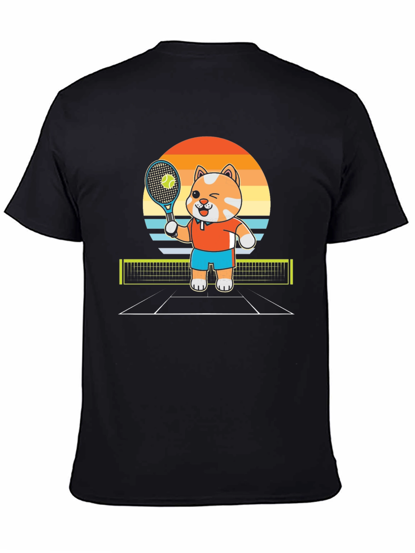 Tennis Cat T-Shirt - Serve Up Style!