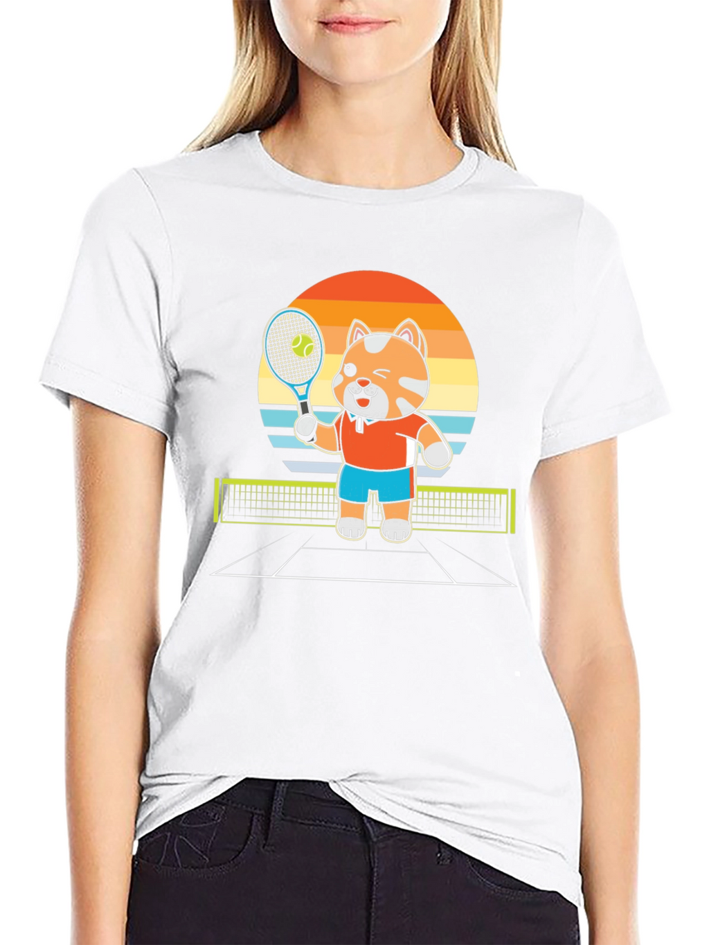 Tennis Cat T-Shirt - Serve Up Style!