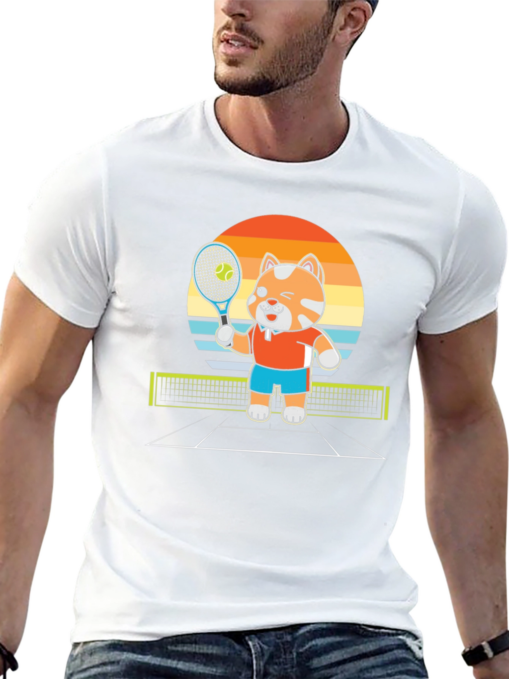 Tennis Cat T-Shirt - Serve Up Style!