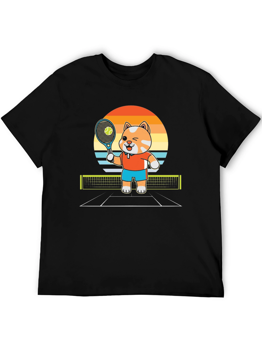 Tennis Cat T-Shirt - Serve Up Style!