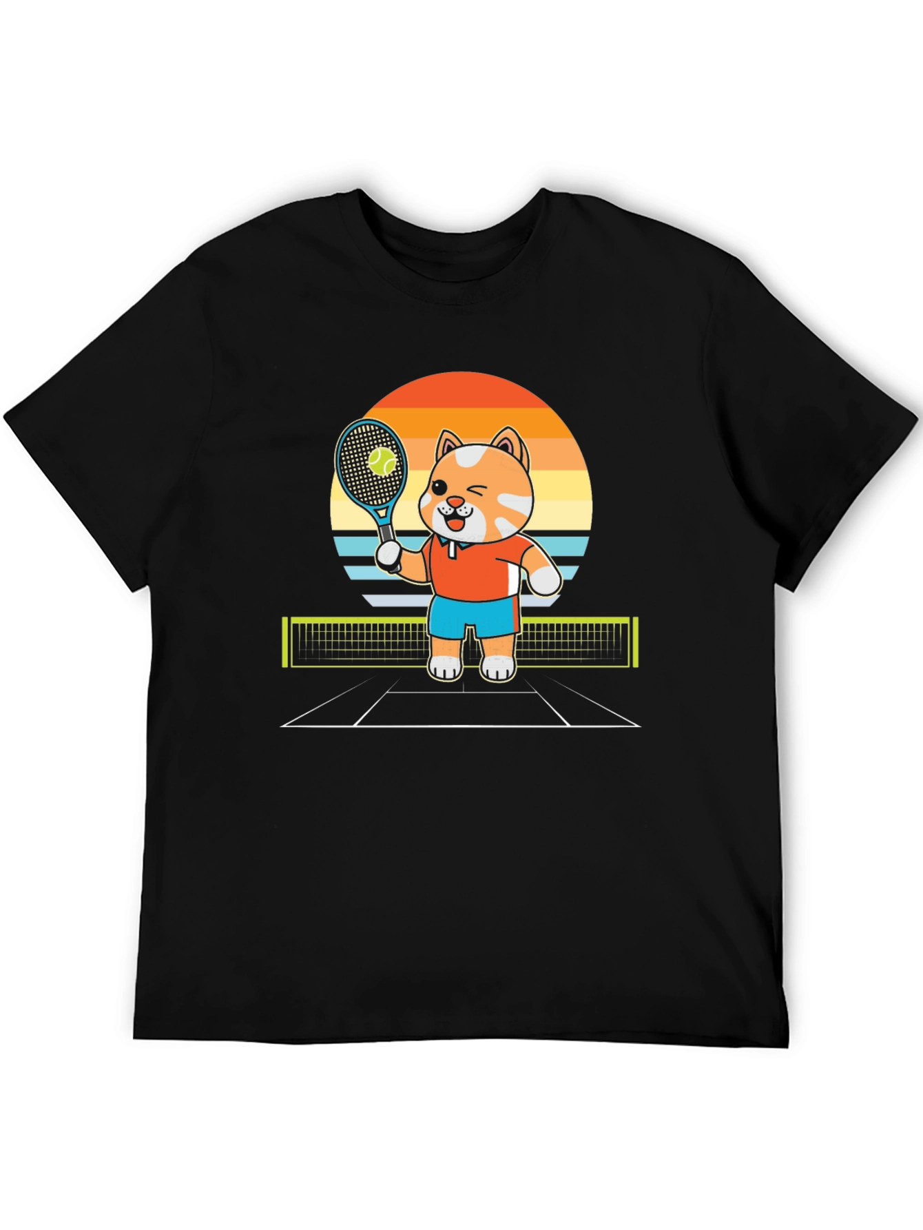Tennis Cat T-Shirt - Serve Up Style!