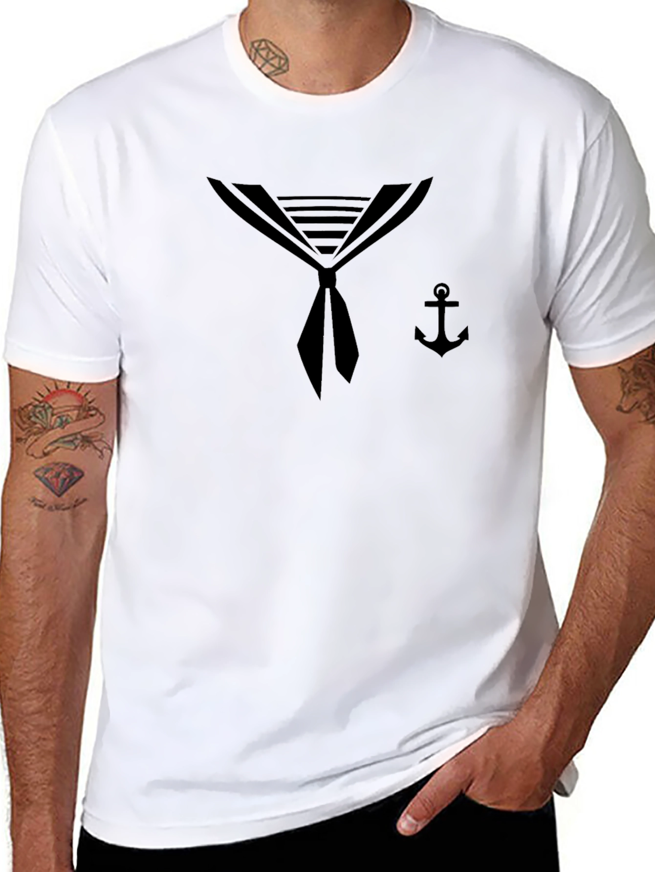 Nautical Sailor Style Graphic Tee