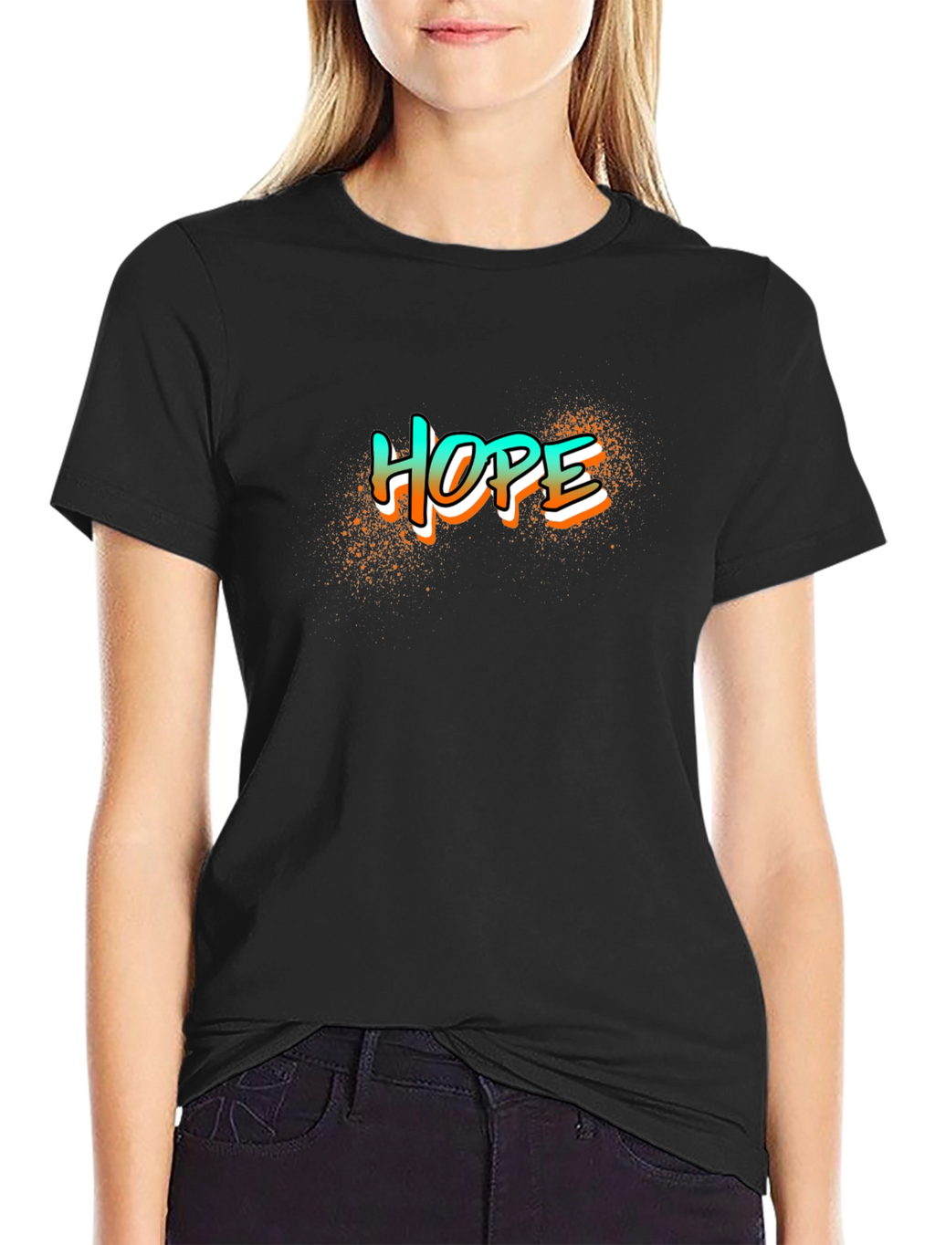 Hope Graphic T-Shirt - Stylish Black Cotton Tee