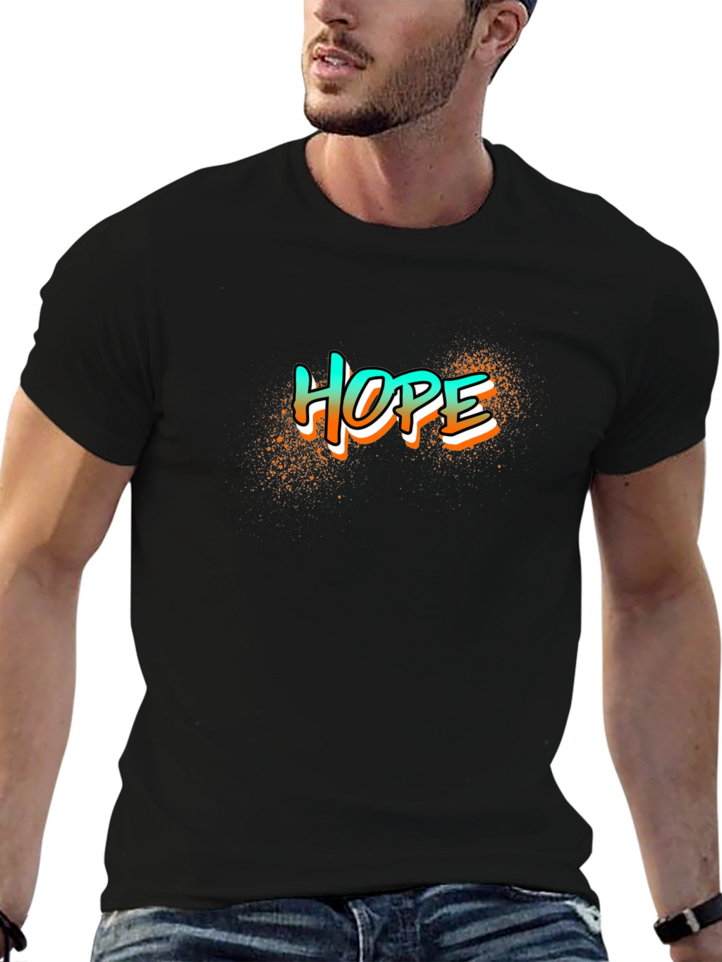 Hope Graphic T-Shirt - Stylish Black Cotton Tee