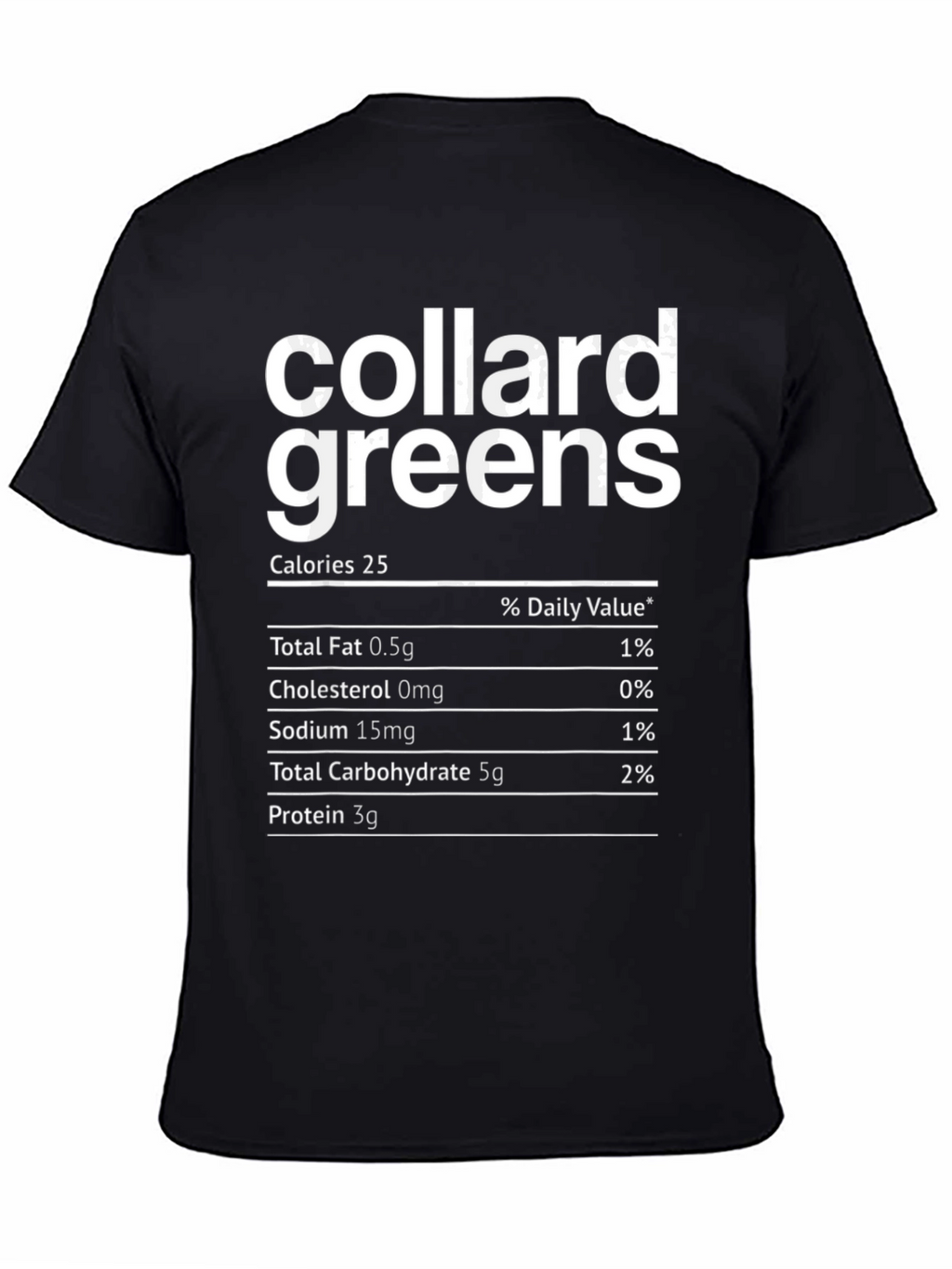 Collard Greens Nutrition Facts T-Shirt