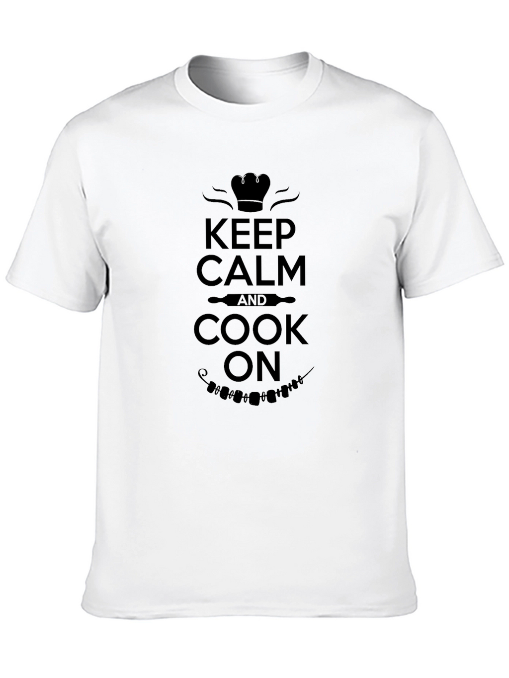 Keep Calm and Cook On Black T-Shirt