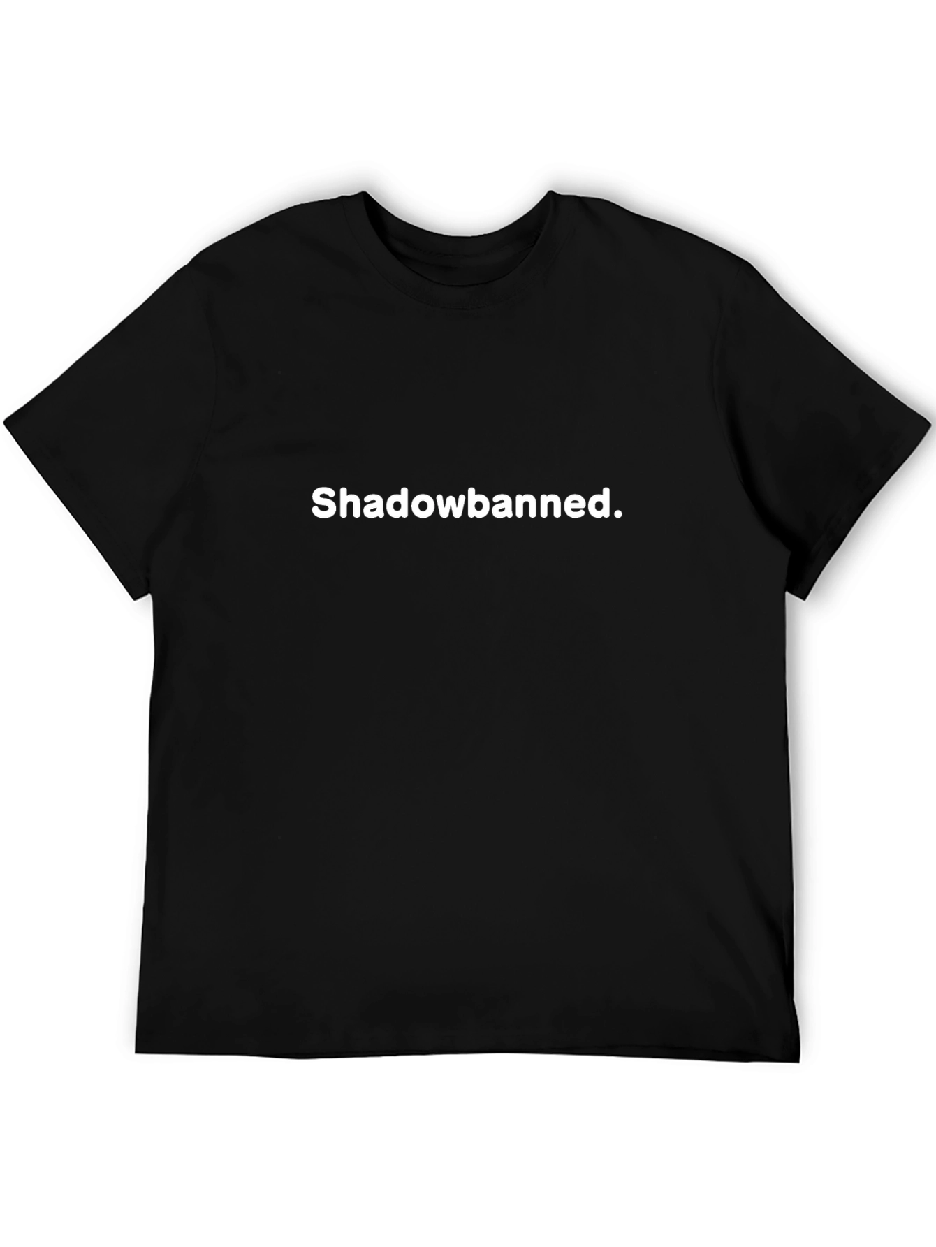 Shadowbanned Graphic Tee - Cool & Edgy Black T-Shirt