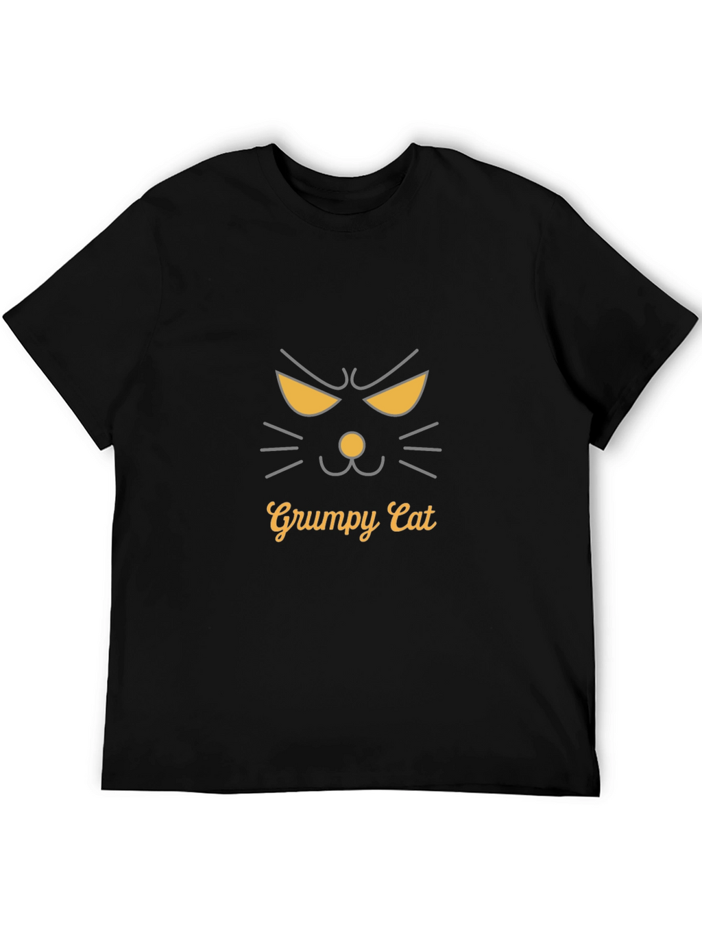 Grumpy Cat Graphic Tee - Mens Black T-Shirt
