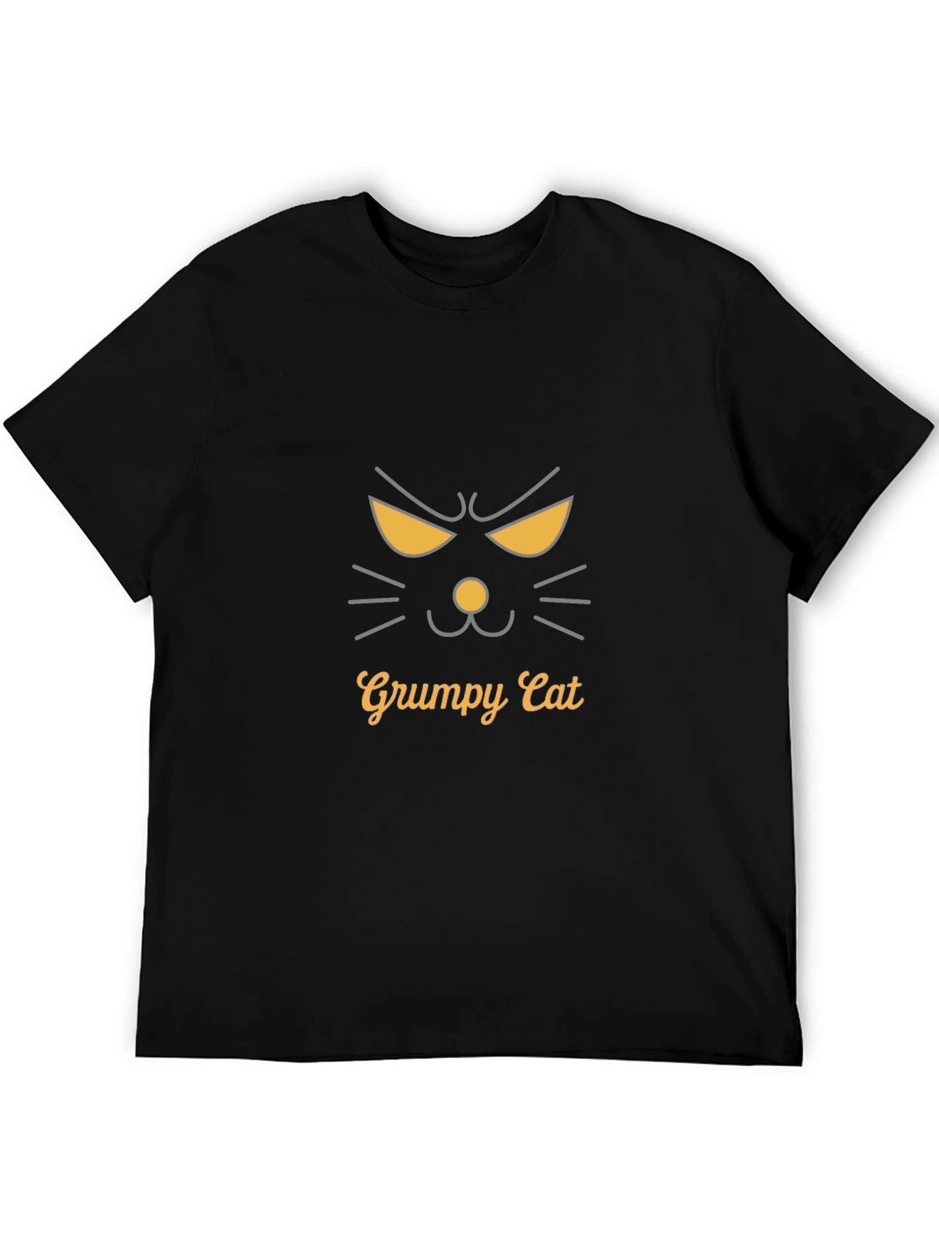 Grumpy Cat Graphic Tee - Mens Black T-Shirt