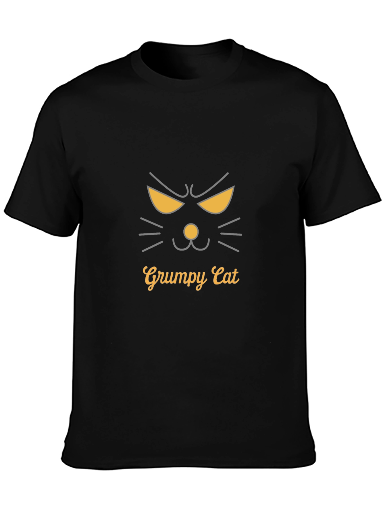 Grumpy Cat Graphic Tee - Mens Black T-Shirt