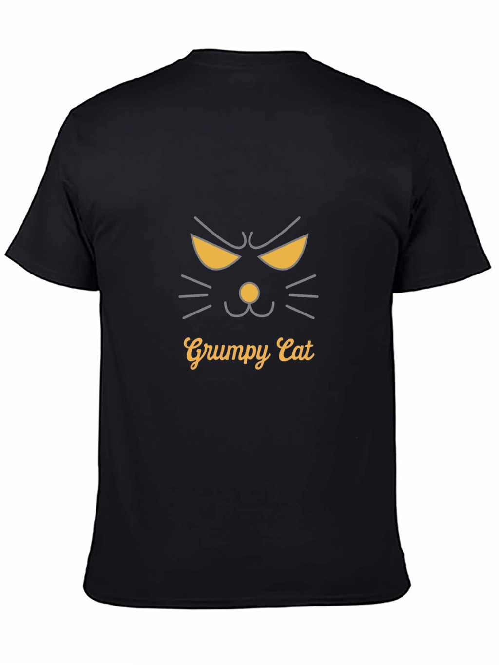 Grumpy Cat Graphic Tee - Mens Black T-Shirt