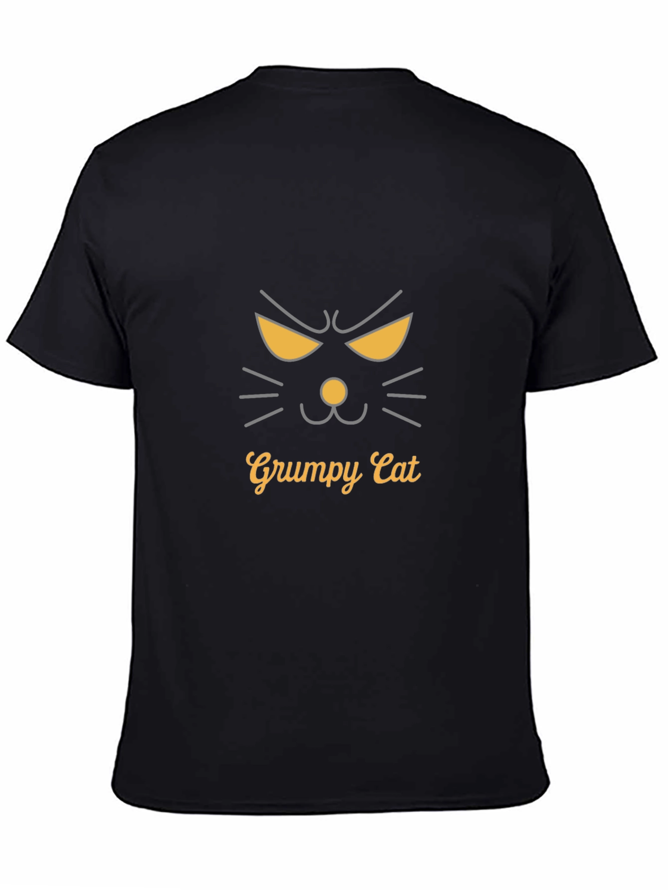 Grumpy Cat Graphic Tee - Mens Black T-Shirt