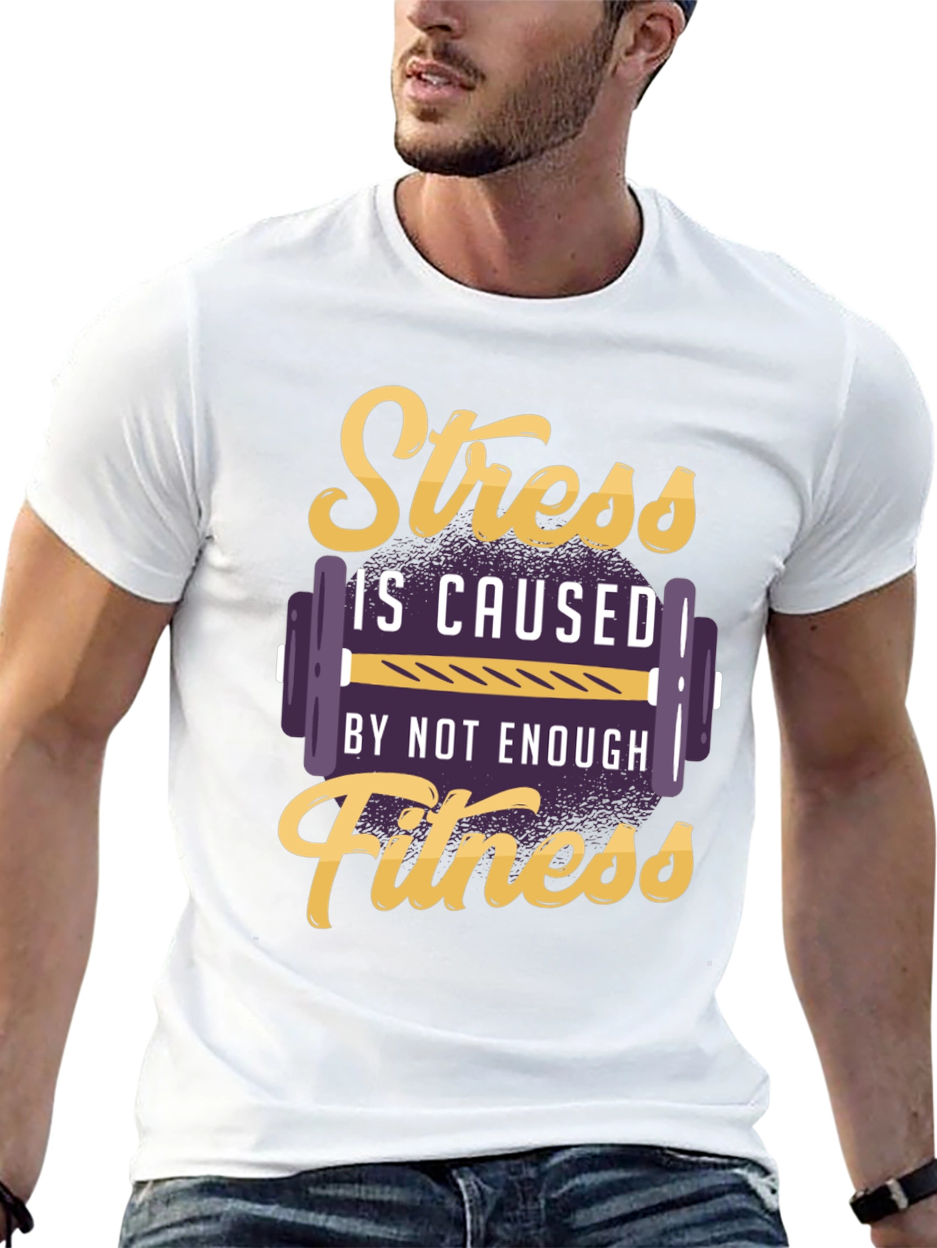 Stress Fitness T-Shirt - Gym Motivation Tee