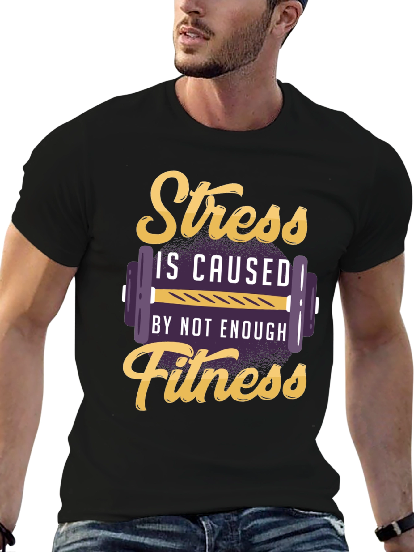 Stress Fitness T-Shirt - Gym Motivation Tee
