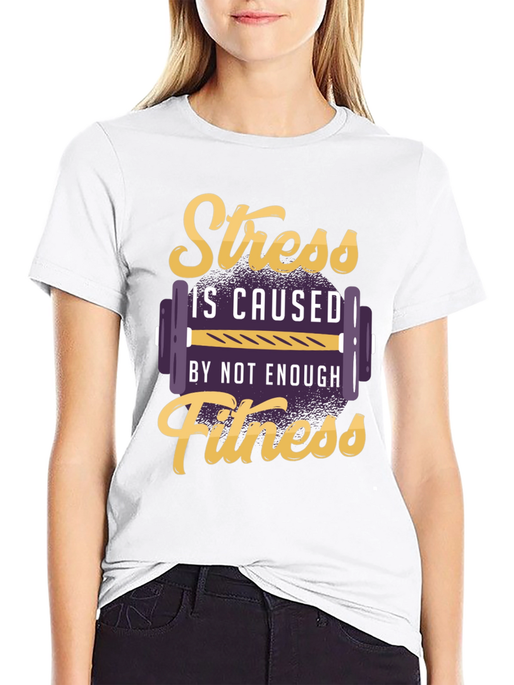 Stress Fitness T-Shirt - Gym Motivation Tee