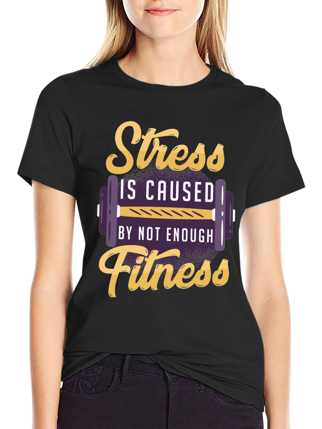 Stress Fitness T-Shirt - Gym Motivation Tee