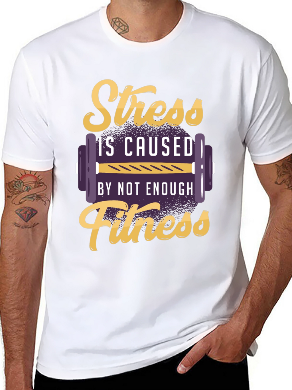 Stress Fitness T-Shirt - Gym Motivation Tee