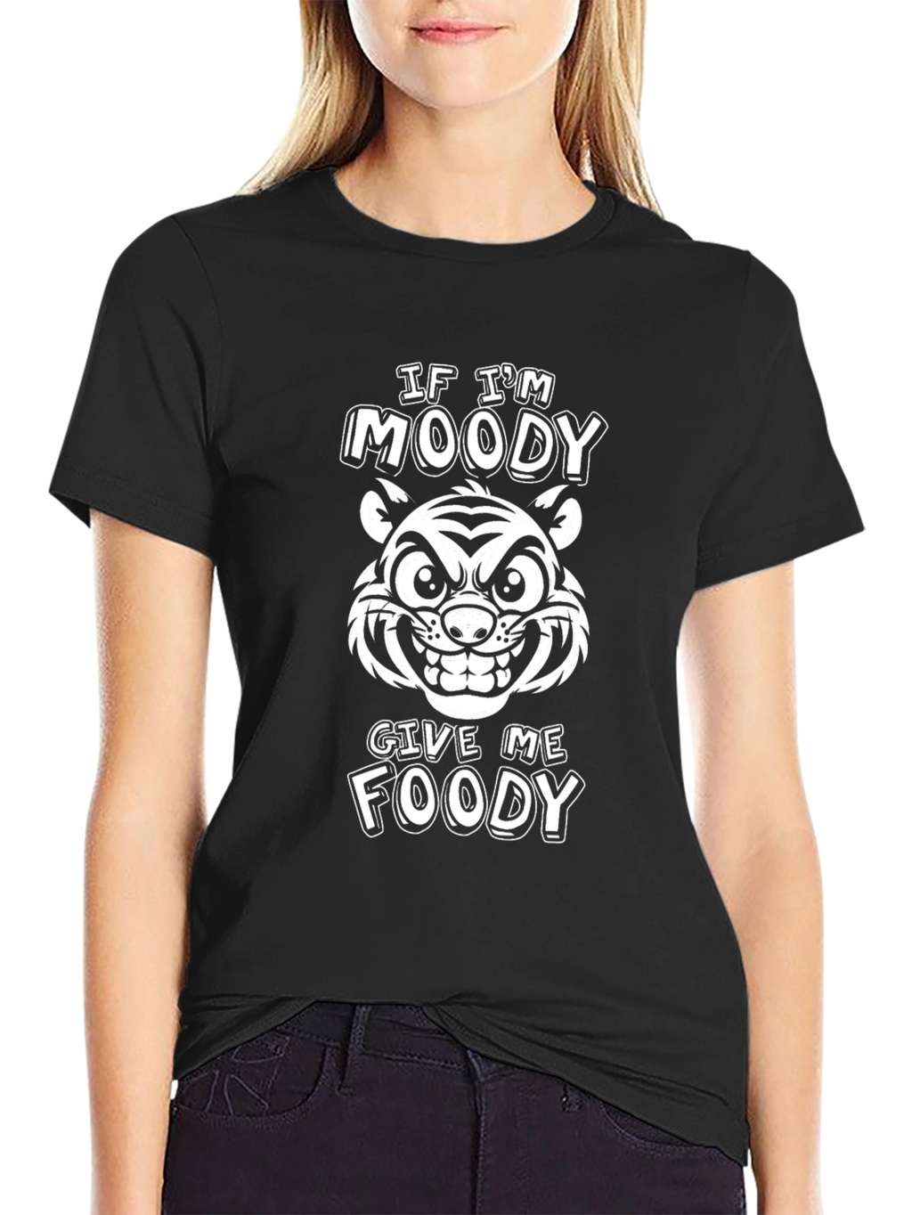 Moody Tiger Graphic Tee - Funny Foodie Shirt