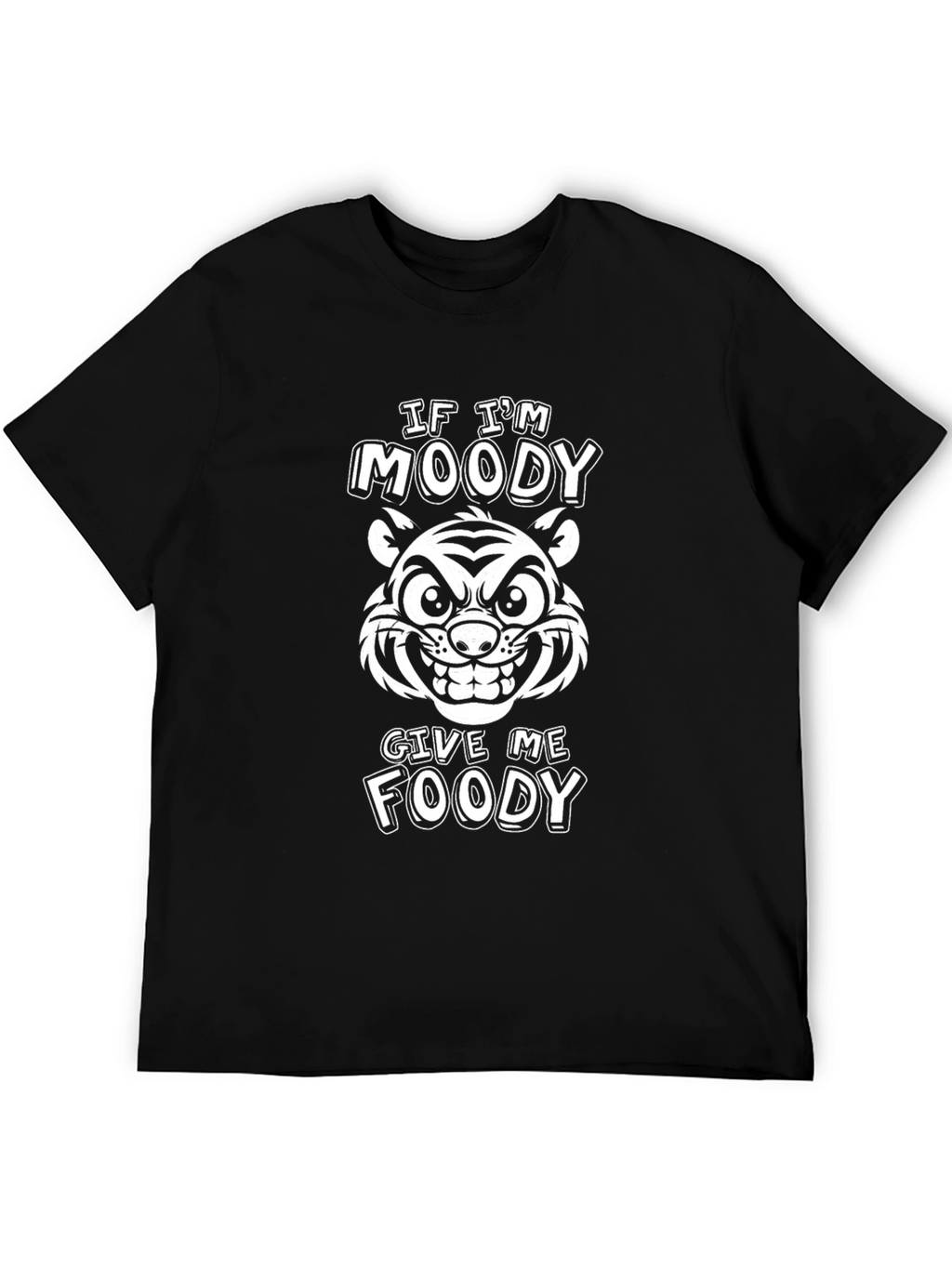Moody Tiger Graphic Tee - Funny Foodie Shirt
