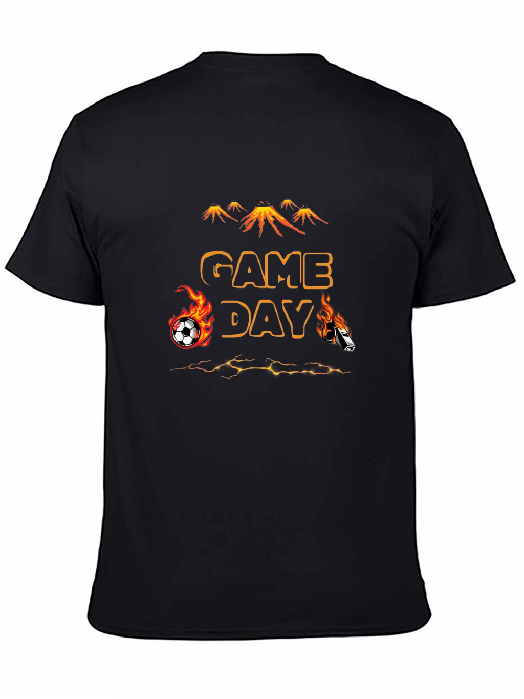 Game Day Soccer T-Shirt - Flaming Sports Design