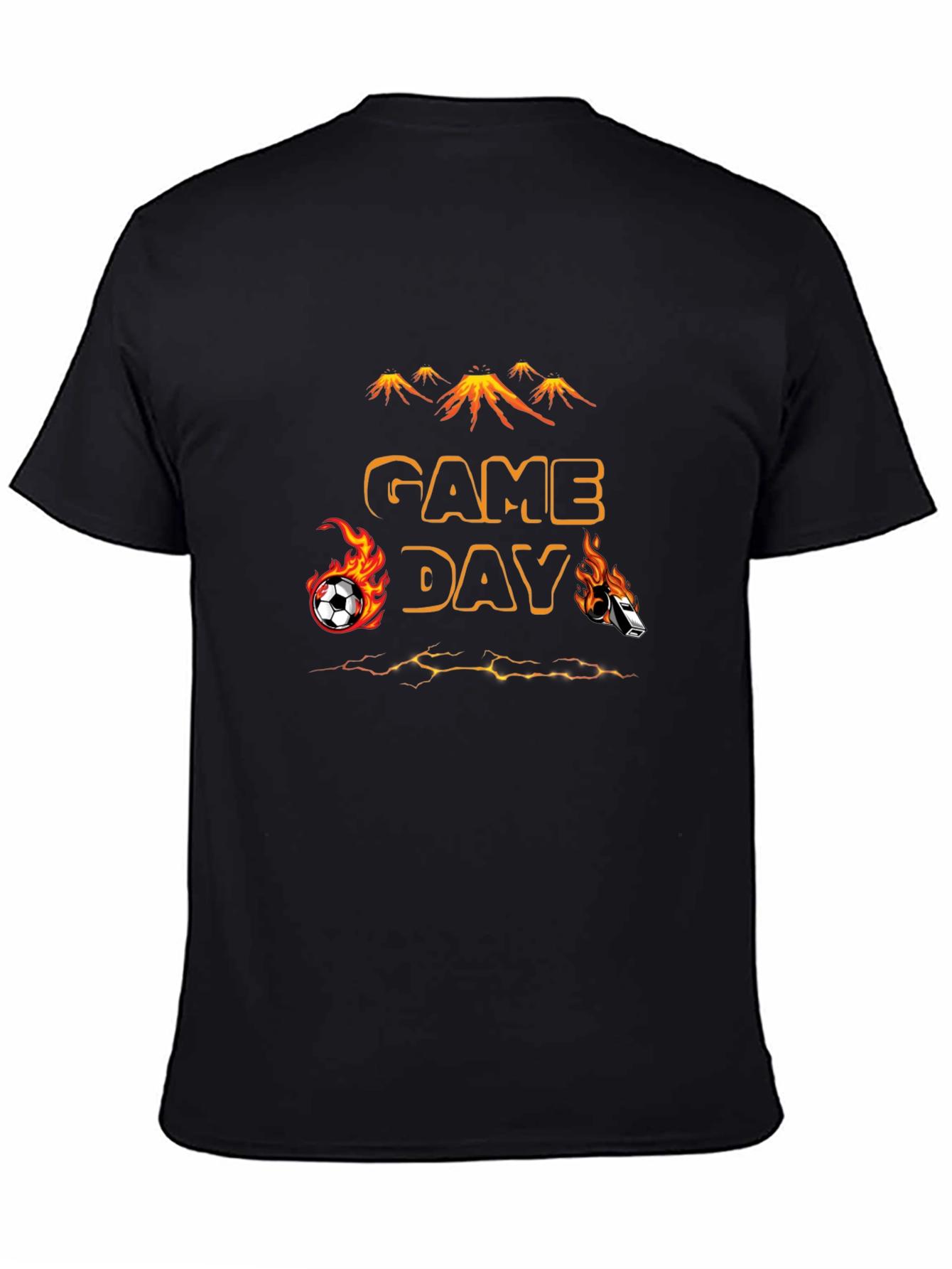 Game Day Soccer T-Shirt - Flaming Sports Design
