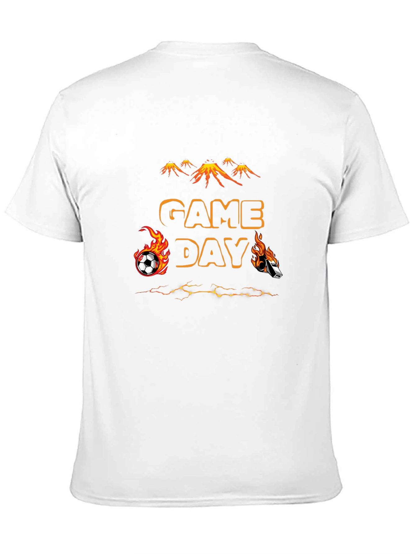 Game Day Soccer T-Shirt - Flaming Sports Design