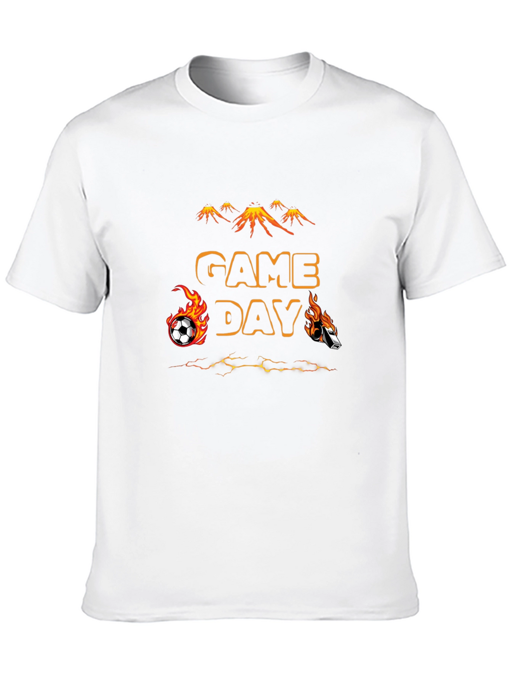 Game Day Soccer T-Shirt - Flaming Sports Design