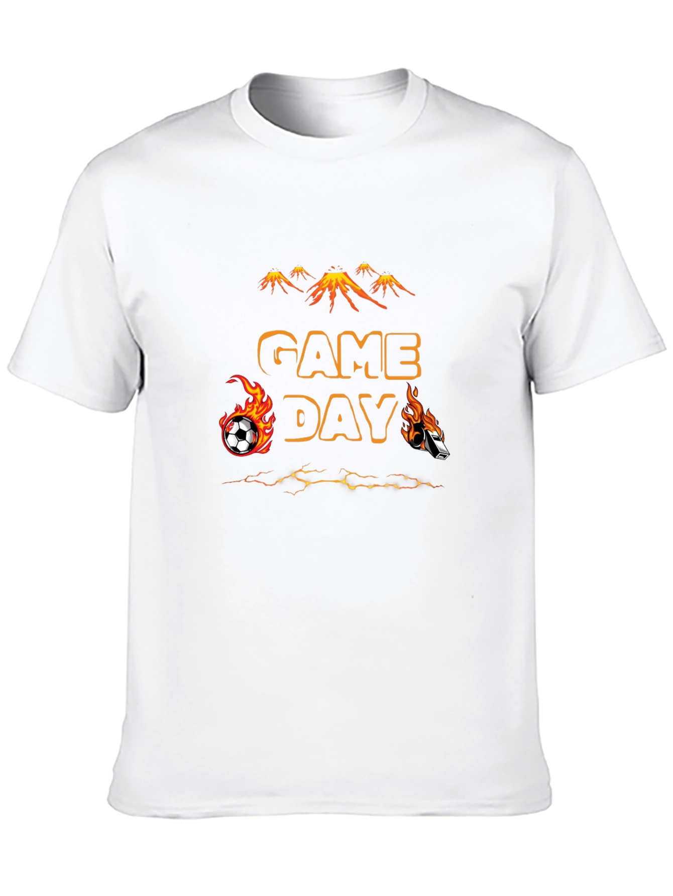 Game Day Soccer T-Shirt - Flaming Sports Design