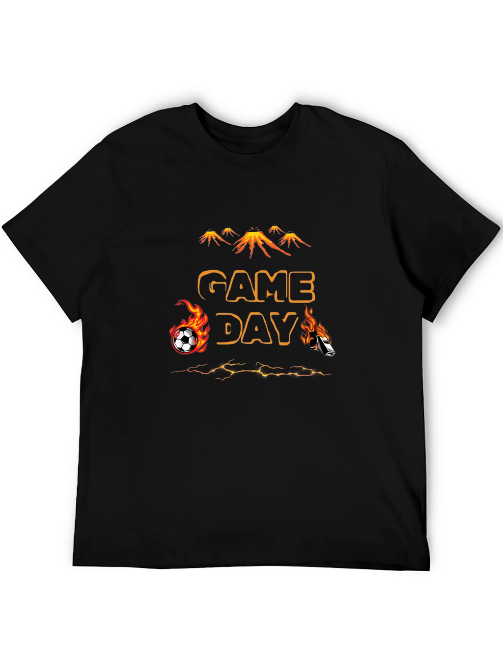 Game Day Soccer T-Shirt - Flaming Sports Design