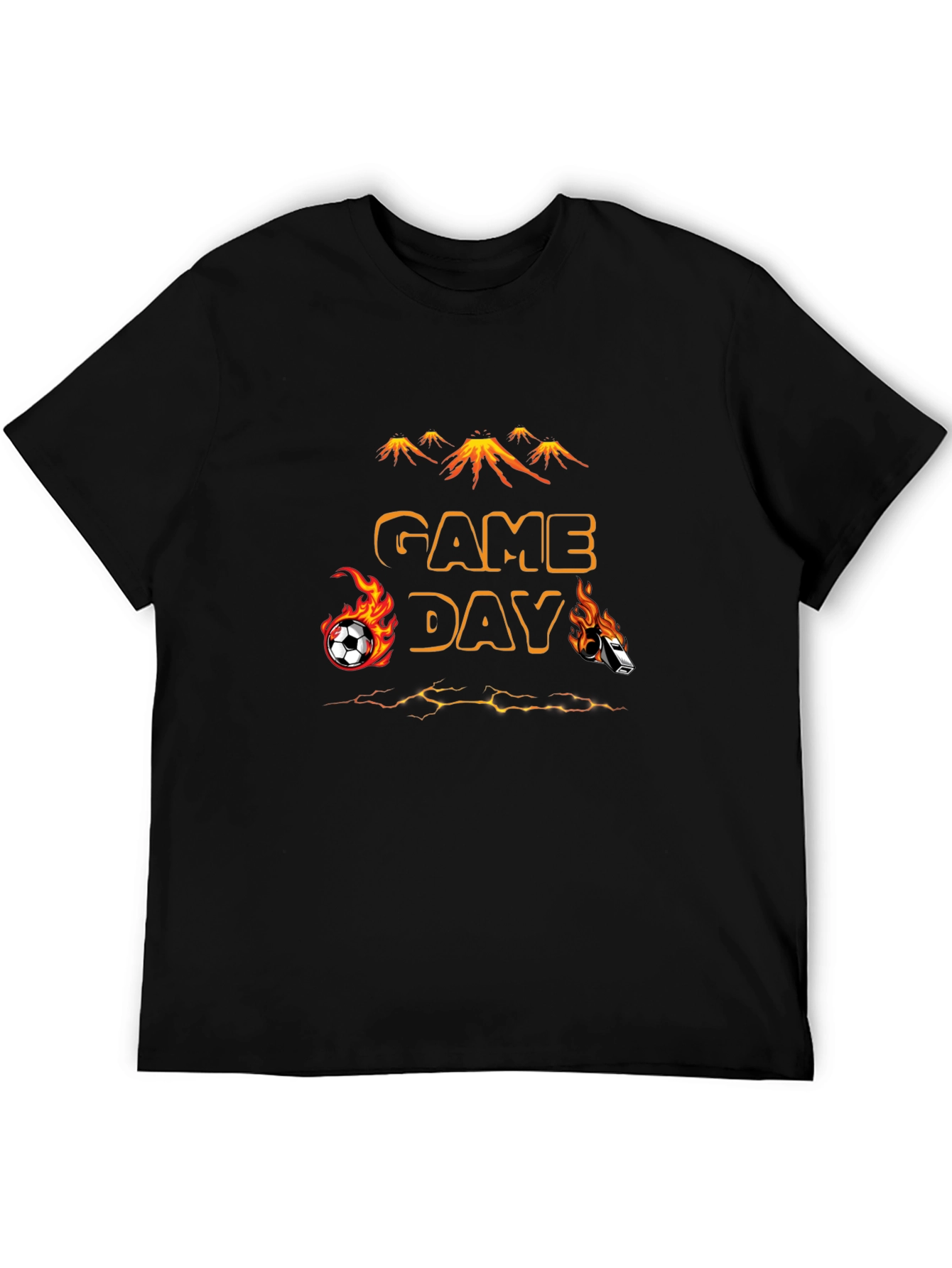 Game Day Soccer T-Shirt - Flaming Sports Design