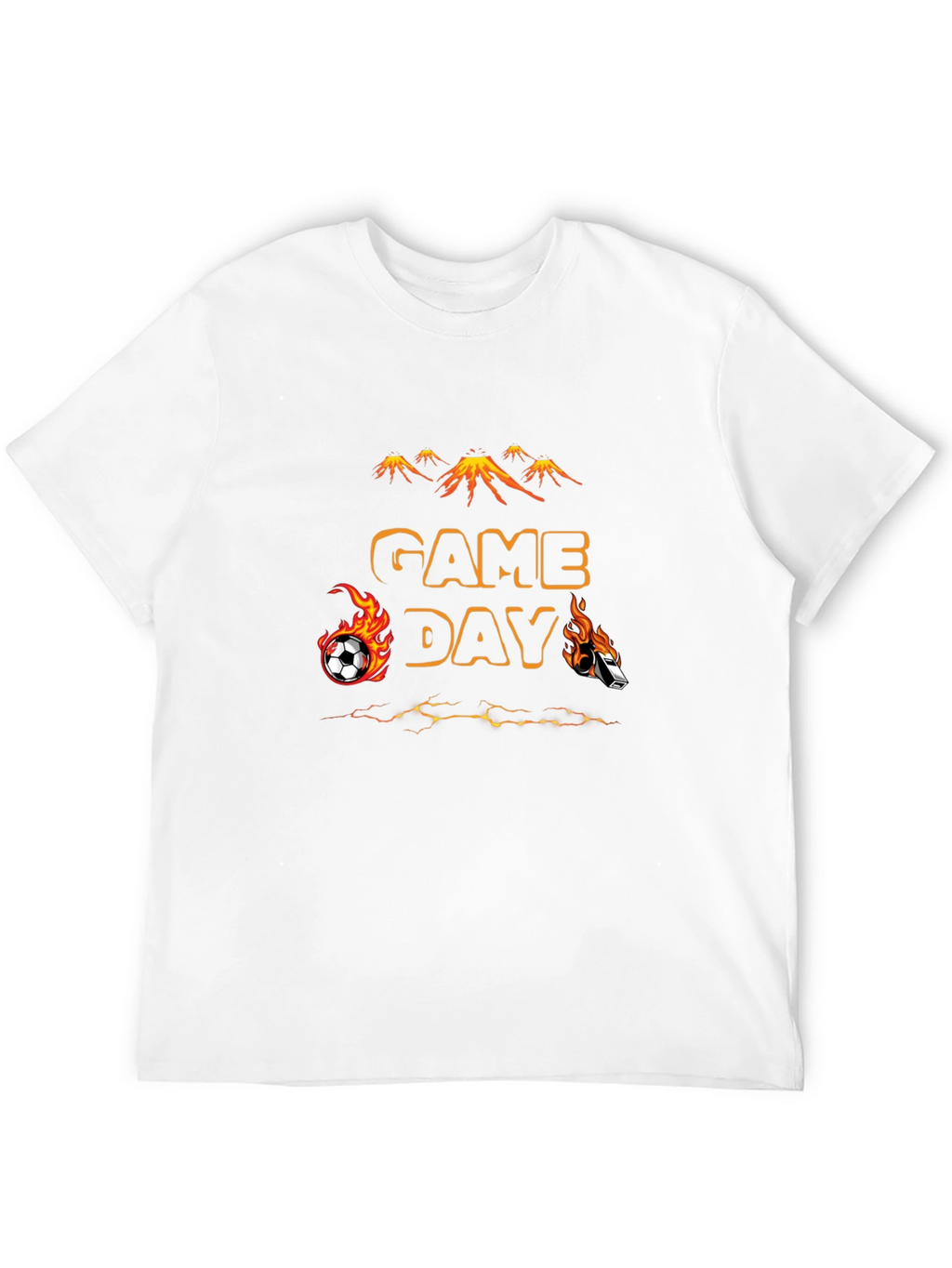 Game Day Soccer T-Shirt - Flaming Sports Design