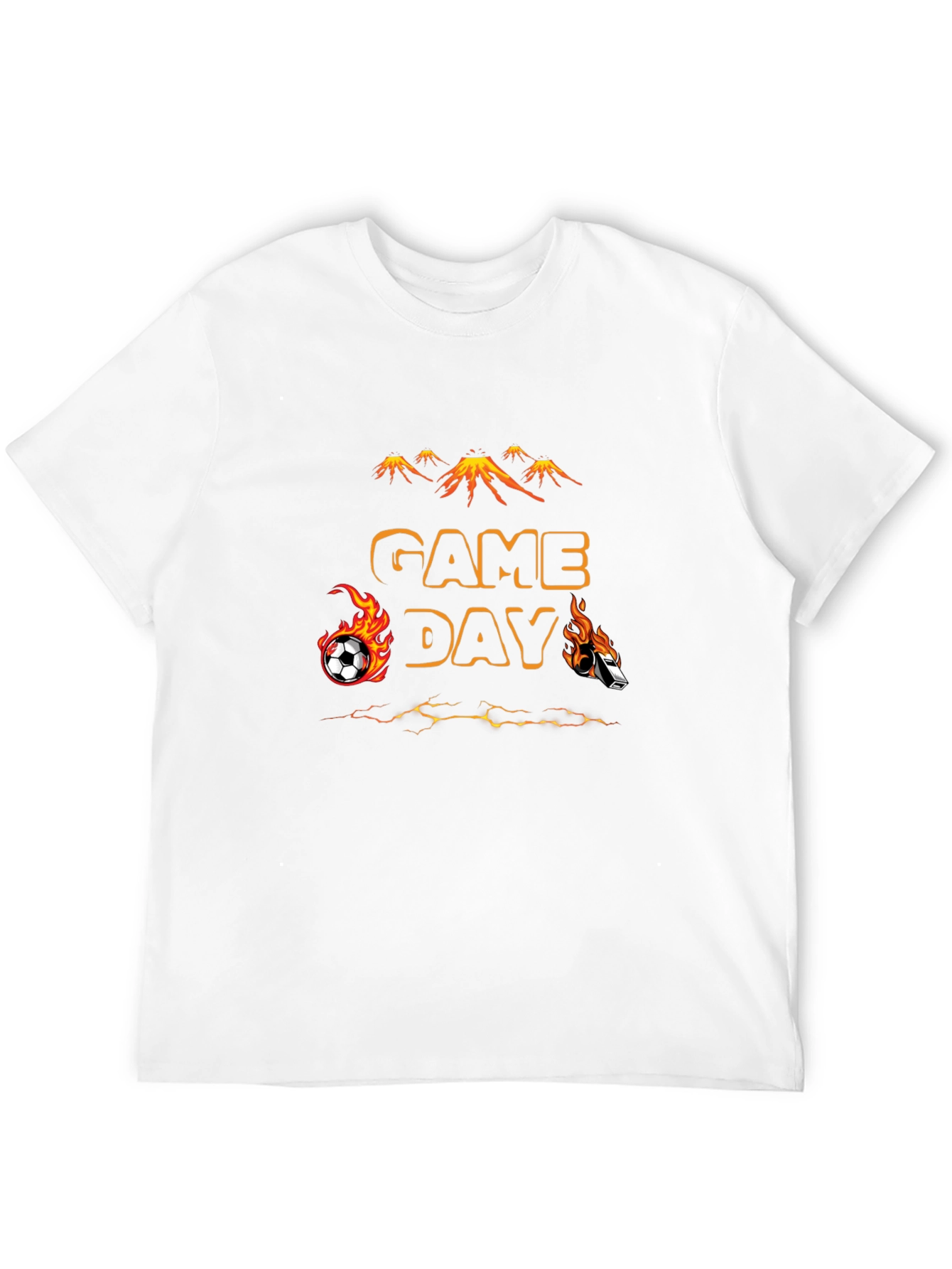 Game Day Soccer T-Shirt - Flaming Sports Design