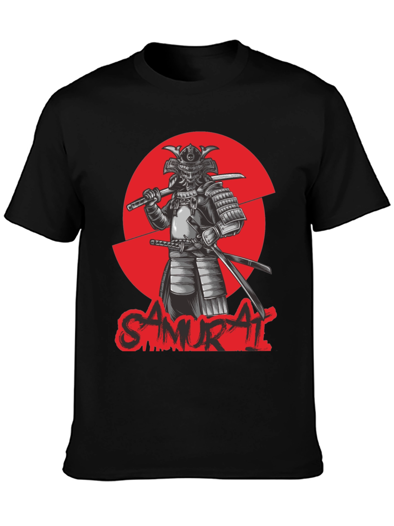 Samurai Warrior Graphic Tee - Cool Japanese Style T-Shirt