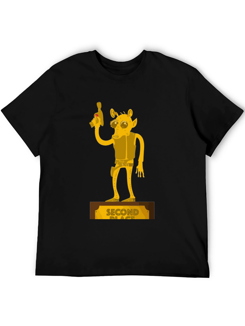 Second Place Alien Black Graphic Tee