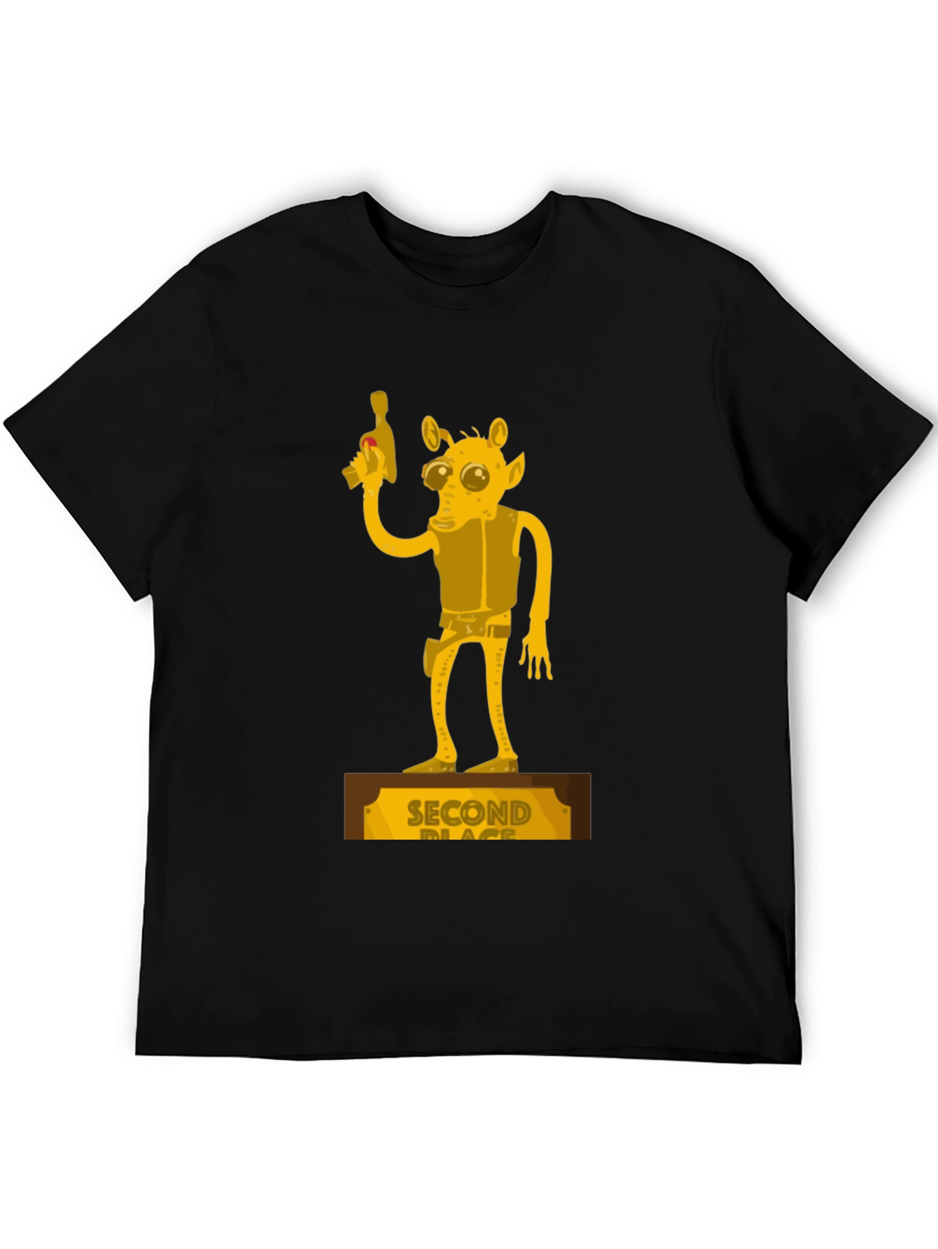 Second Place Alien Black Graphic Tee