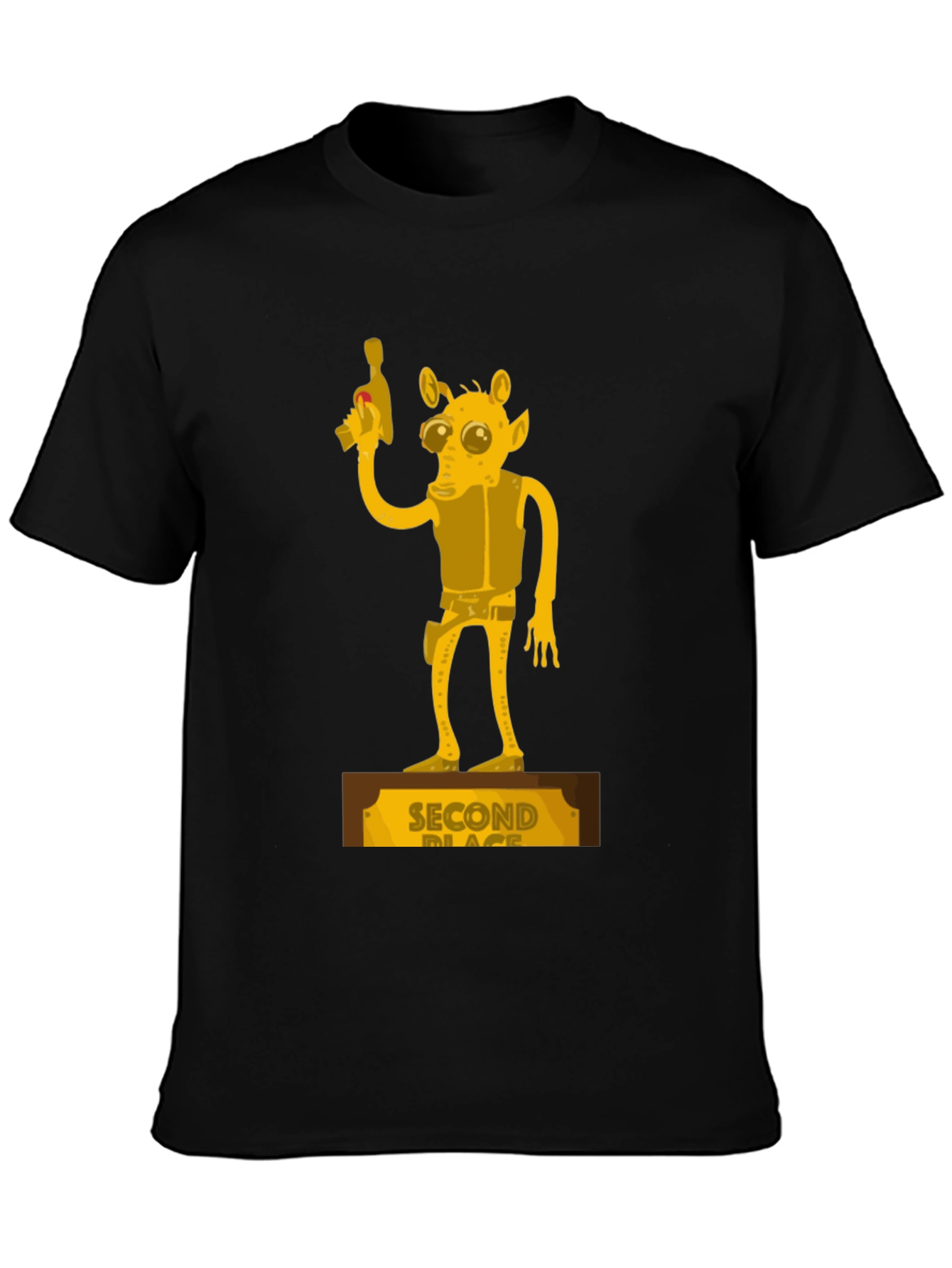 Second Place Alien Black Graphic Tee