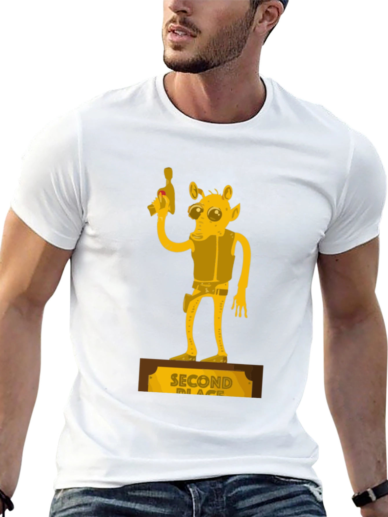 Second Place Alien Black Graphic Tee