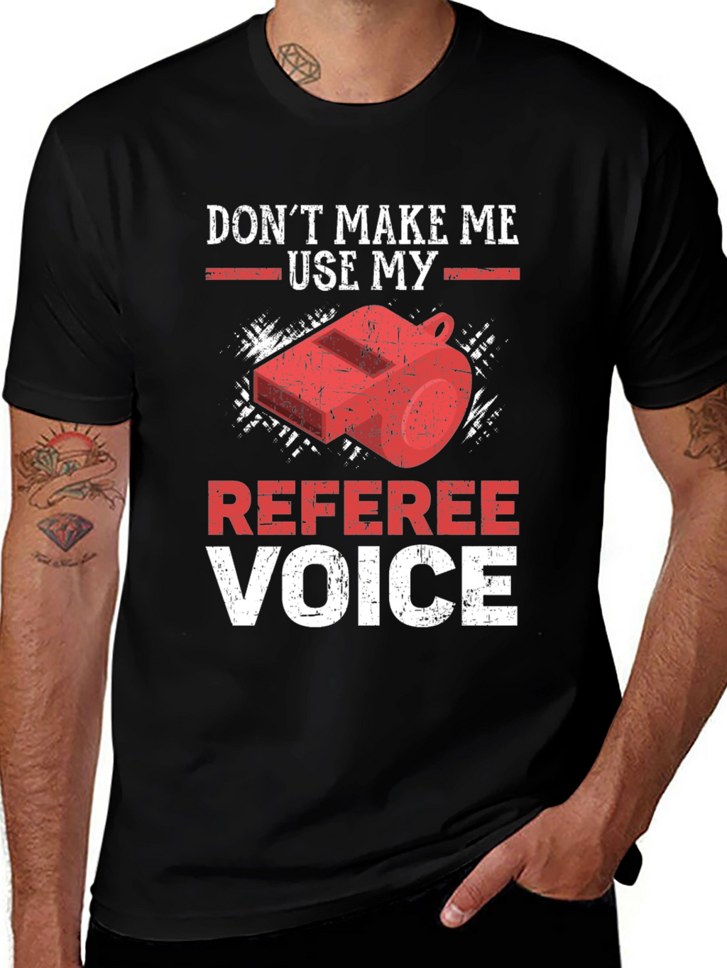 Referee Voice T-Shirt - Funny Sports Apparel